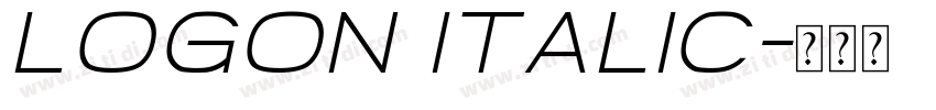 logon italic字体转换